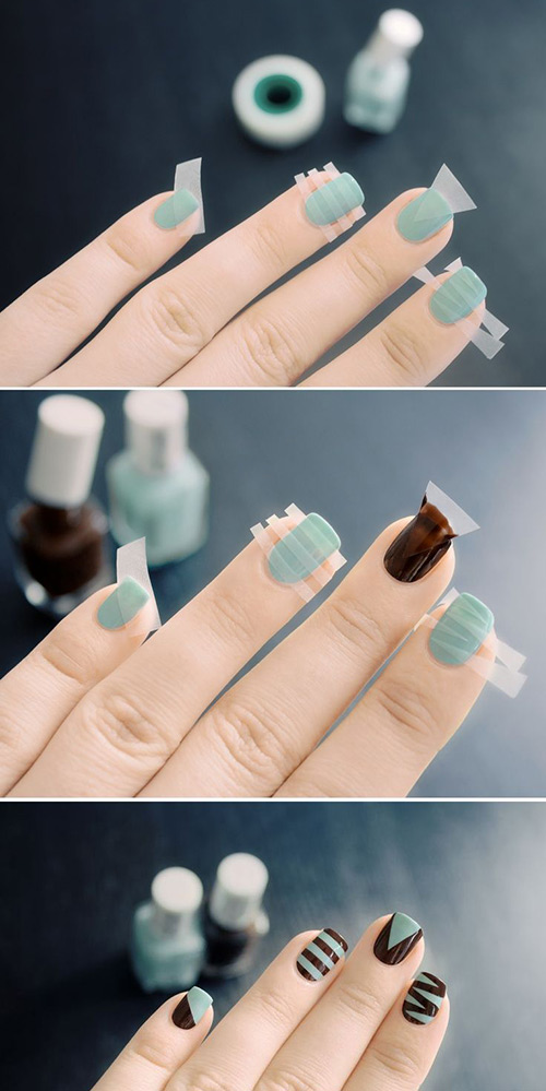 Stripes and Lines Nail Art Tutorial